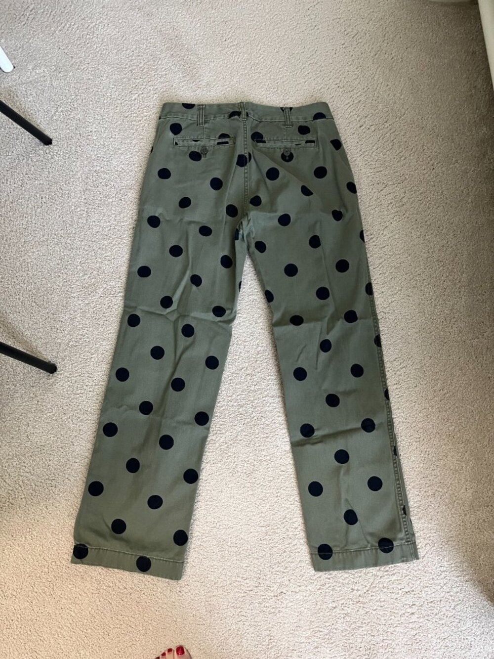J.Crew Polka Dot Boyfriend Chino Pants - Picture 3 of 4